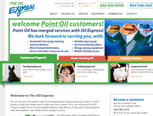 Tablet Screenshot of oilexpresscapecod.com